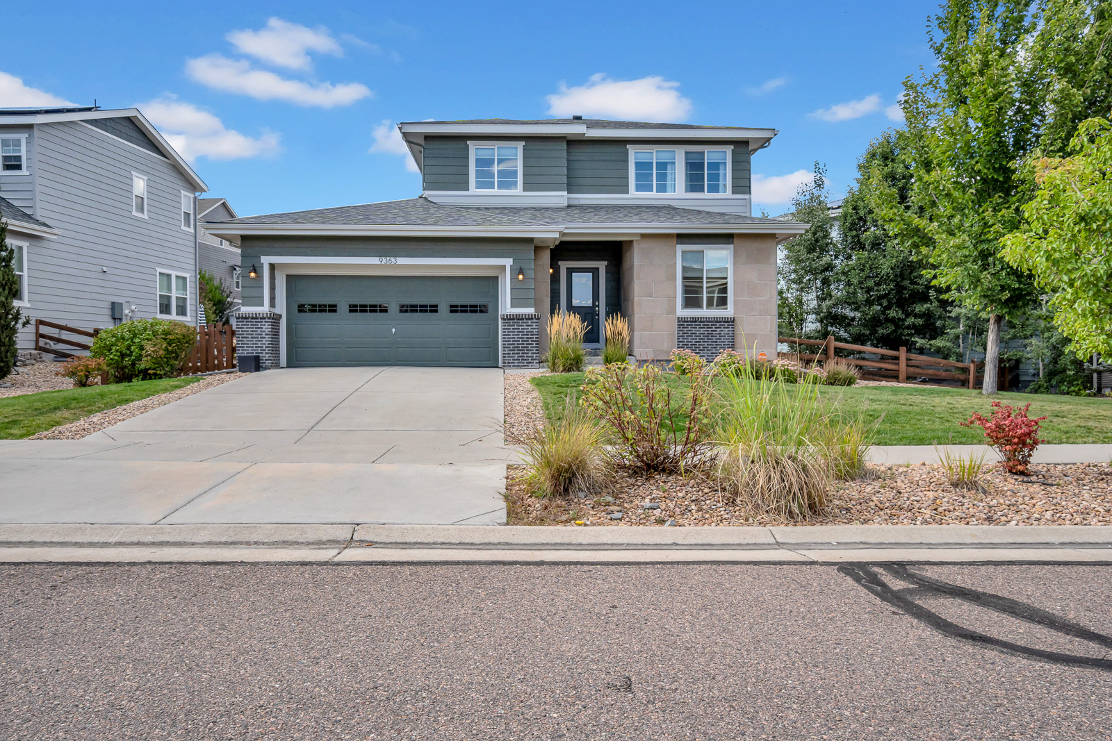 Exterior real estate photography of a single-family home in Colorado