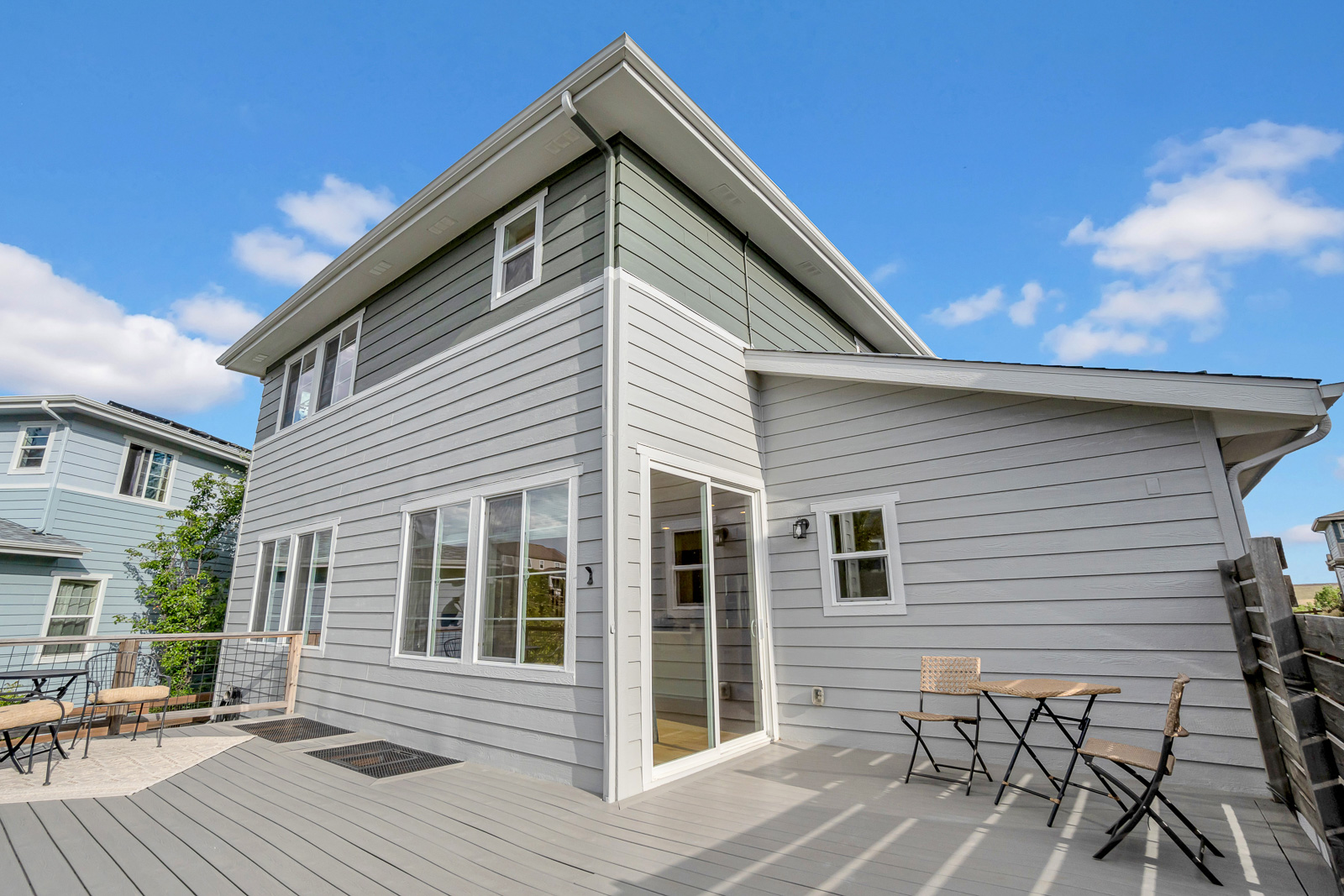 Exterior real estate photography of a single-family home in Colorado 
