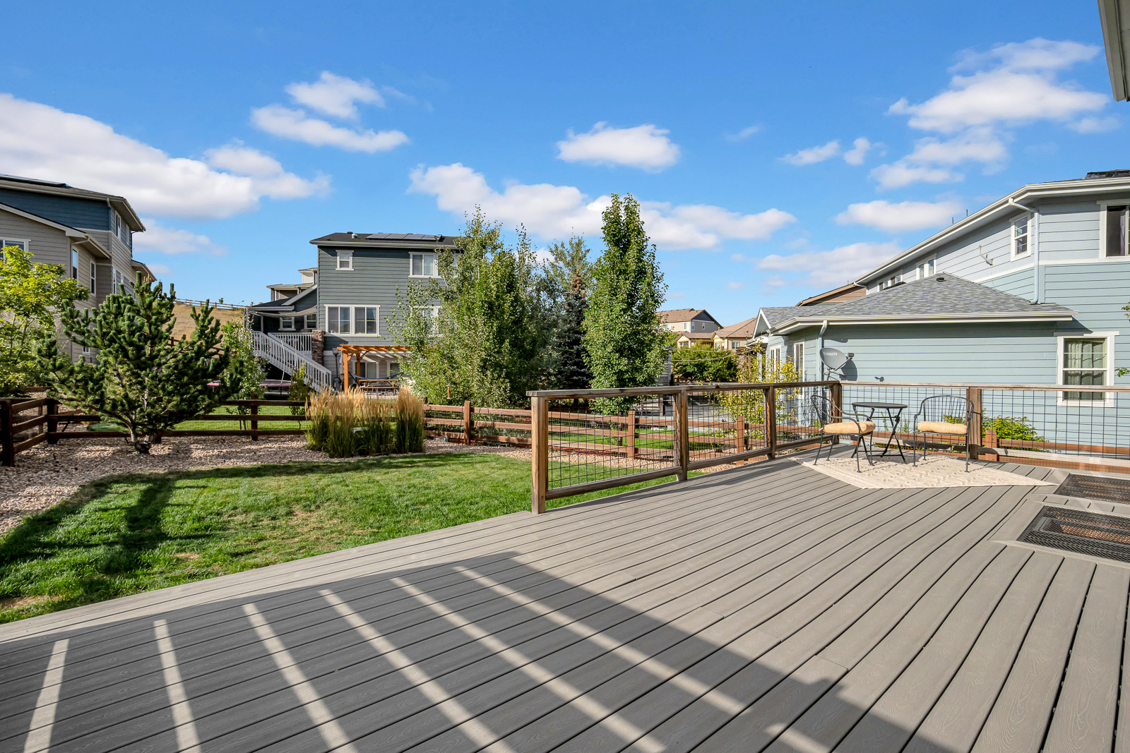Exterior real estate photography of a single-family home in Colorado